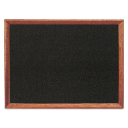 United Visual Products Decor Wood Combo Board, 36"x24", Walnut/White Porcelain & Pumice UV702DEFAB-WALNUT-WHTPORC-PUMICE